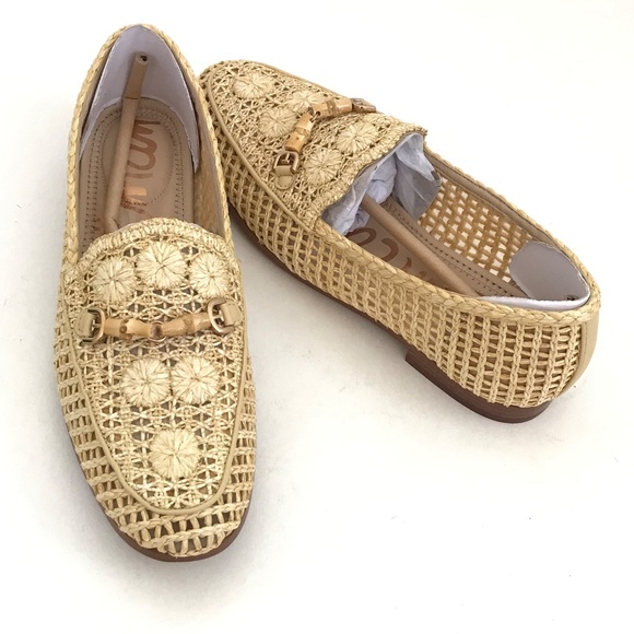SAM EDELMAN Lowell Raffia Loafers Natural Raffia Woman’s Size 6.5 - Picture 11 of 16